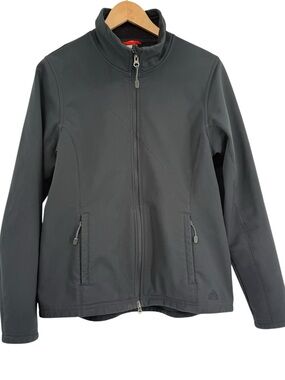 Nike ACG Jacket Womens L Black Softshell Fleece Lined Hiking Full Zip Outdoor